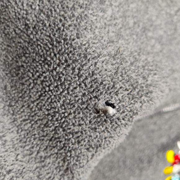 Mickey & Minnie Love Walt Disney World Women Small Full-Zip Gray Fleece Jacket - Picture 10 of 12